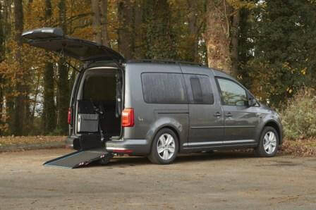 Volkswagen Caddy maxi pour fauteuil roulant TPMR